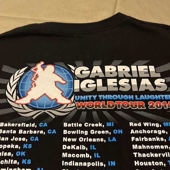GABRIEL IGLESIAS  “FLUFFY “ 2014  tour T shirt size LARGE - Picture 5 of 10